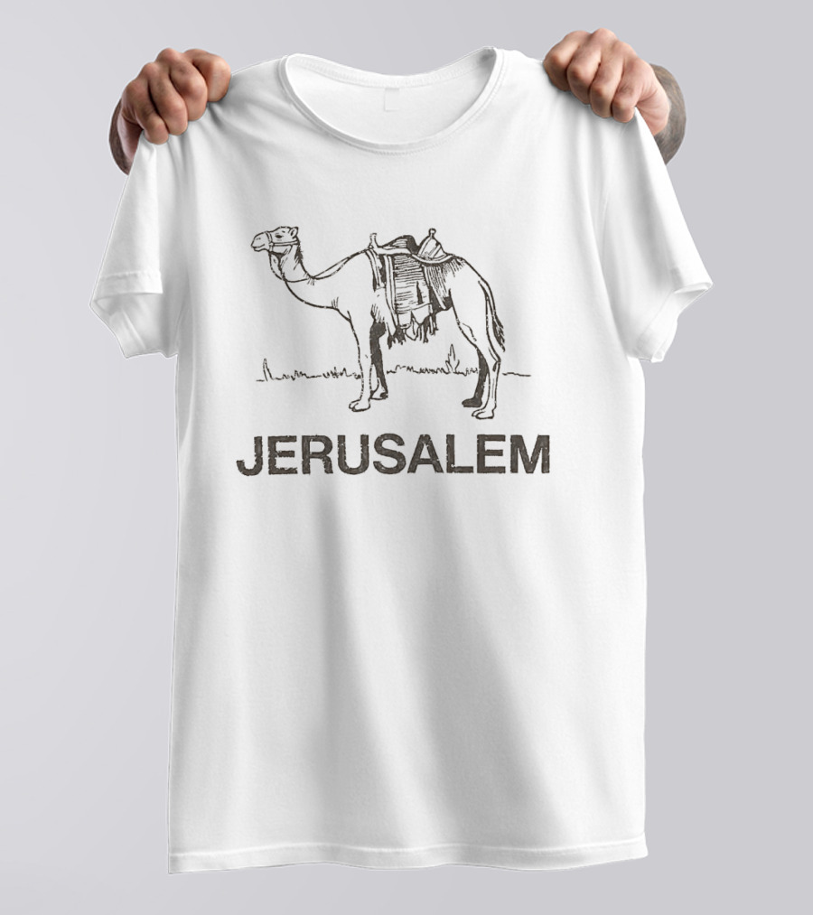 Jerusalem Camel Artwork With Zendaya Connection T-Shirt