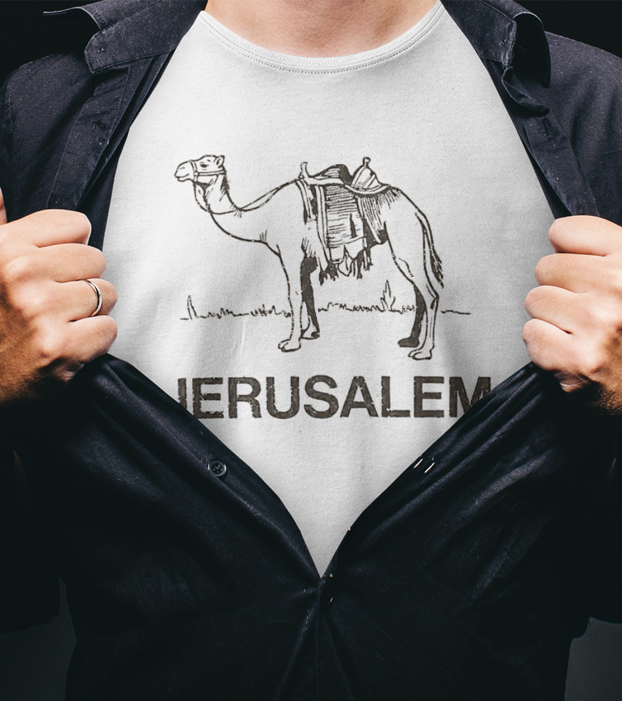 Jerusalem Camel Artwork With Zendaya Connection T-Shirt