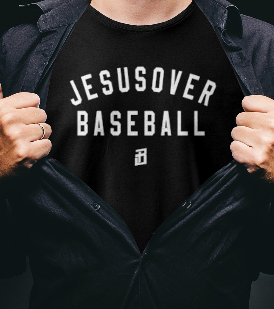 Jesus Over Baseball Alex Call T-Shirt