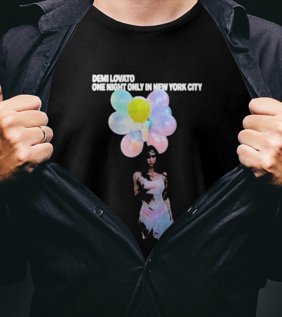 Demi Lovato One Night Only In New York City Colorful Balloons Dress T-Shirt