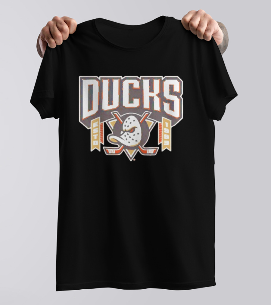 Raise The Banners Anaheim Ducks Est 1993 Retro Hockey T-Shirt