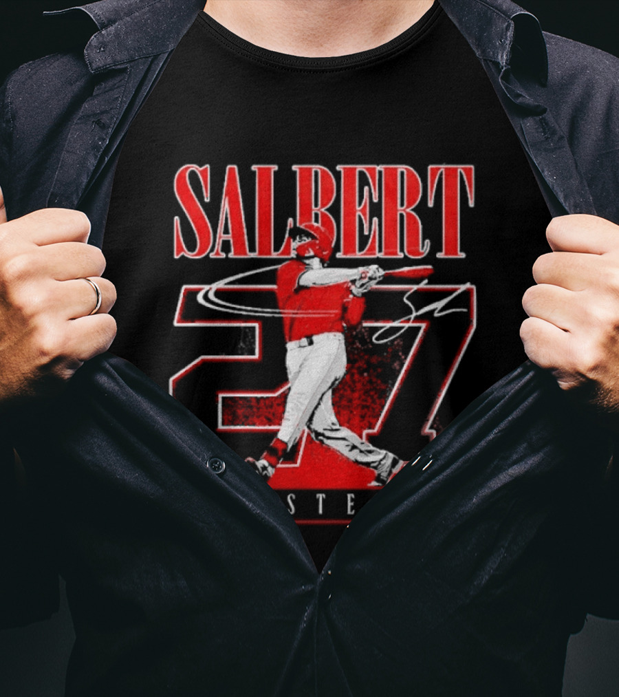 Salbert Sal Stewart Cincinnati Reds 27 Player T-Shirt