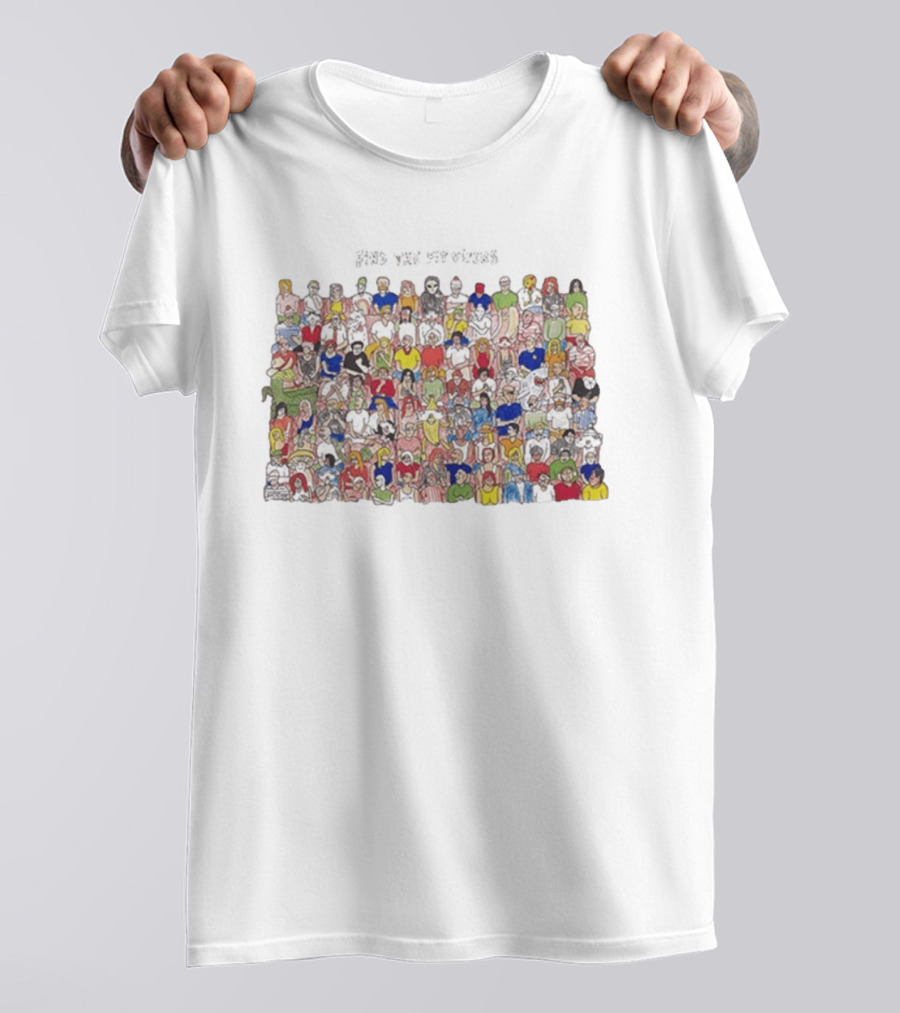 Find The Pit Vipers Crowd Search Puzzle T-Shirt