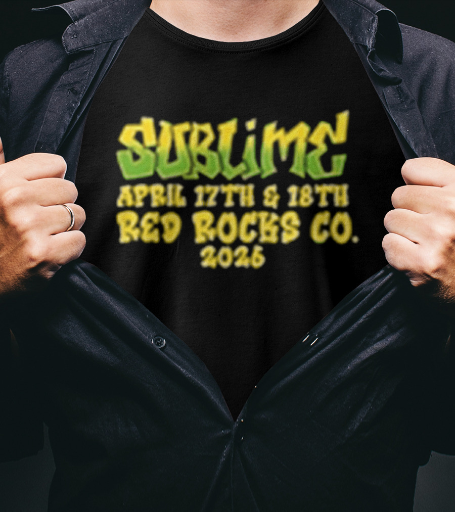 Sublime April 17th & 18th Red Rocks CO 2026 T-Shirt