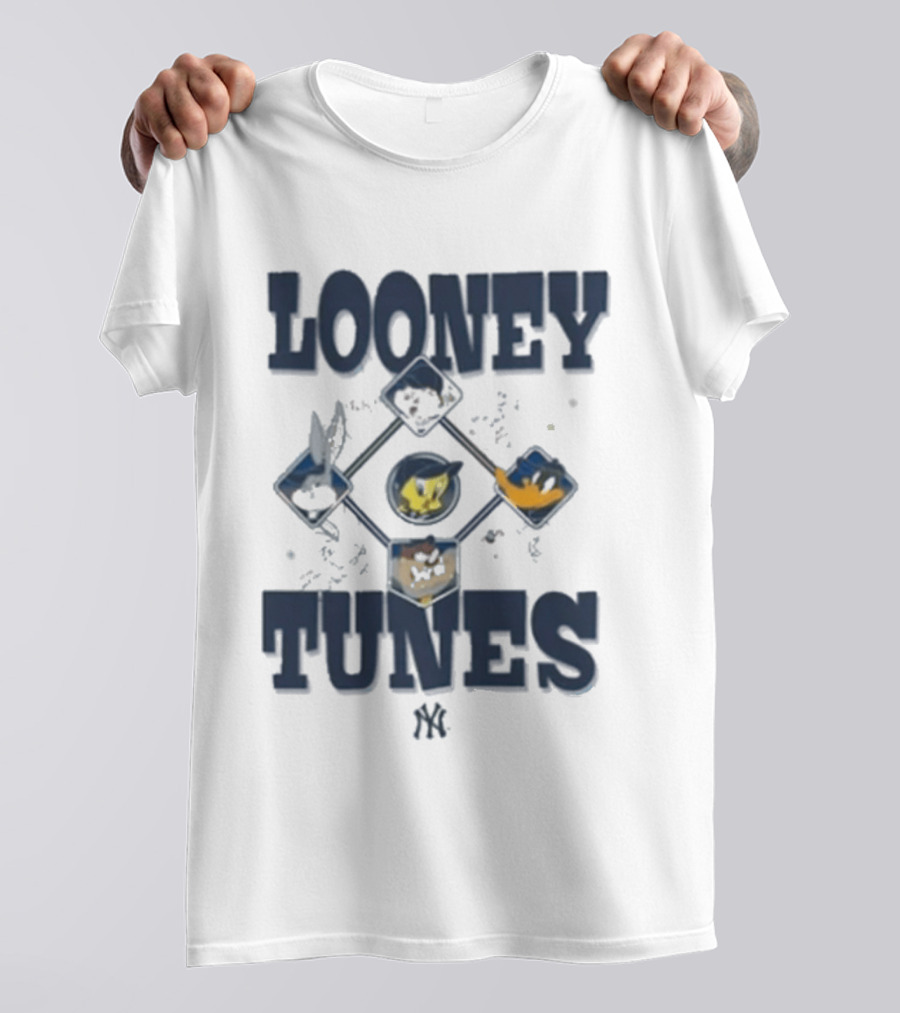 Looney Tunes New Era MLB MiLB Collection Diamond Chrome Bugs Taz Tweety Sylvester T-Shirt