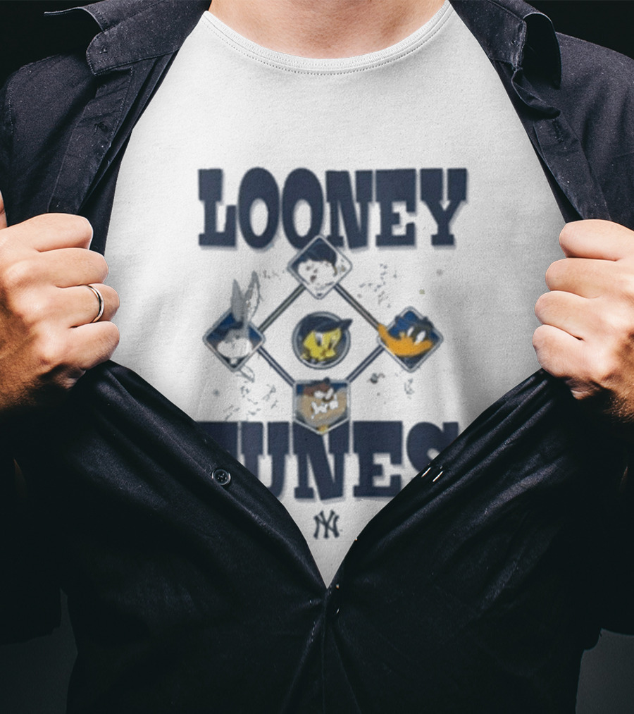 Looney Tunes New Era MLB MiLB Collection Diamond Chrome Bugs Taz Tweety Sylvester T-Shirt