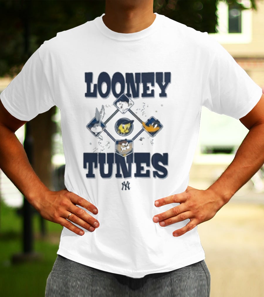 Looney Tunes New Era MLB MiLB Collection Diamond Chrome Bugs Taz Tweety Sylvester T-Shirt