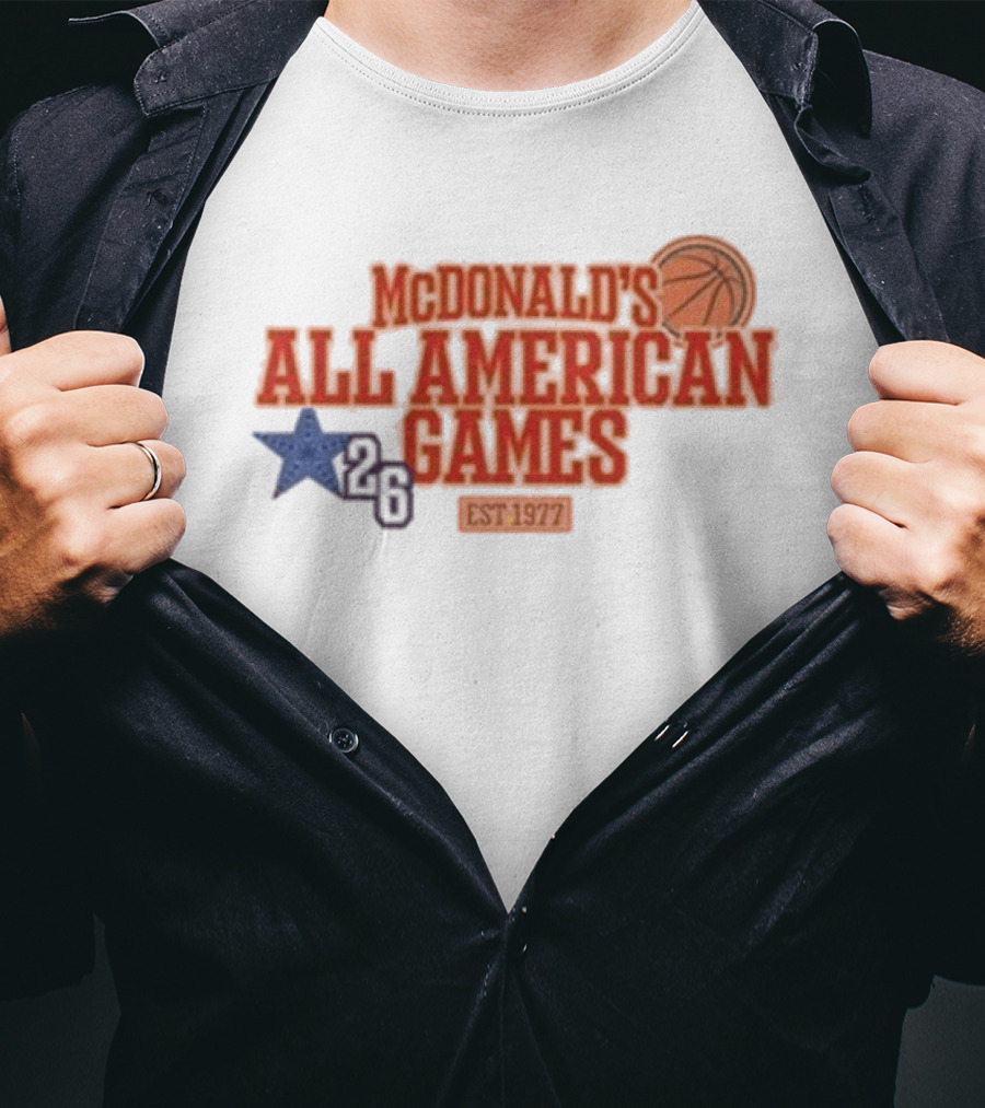 McDonald's All American Games 2026 Basketball Star Est 1977 T-Shirt