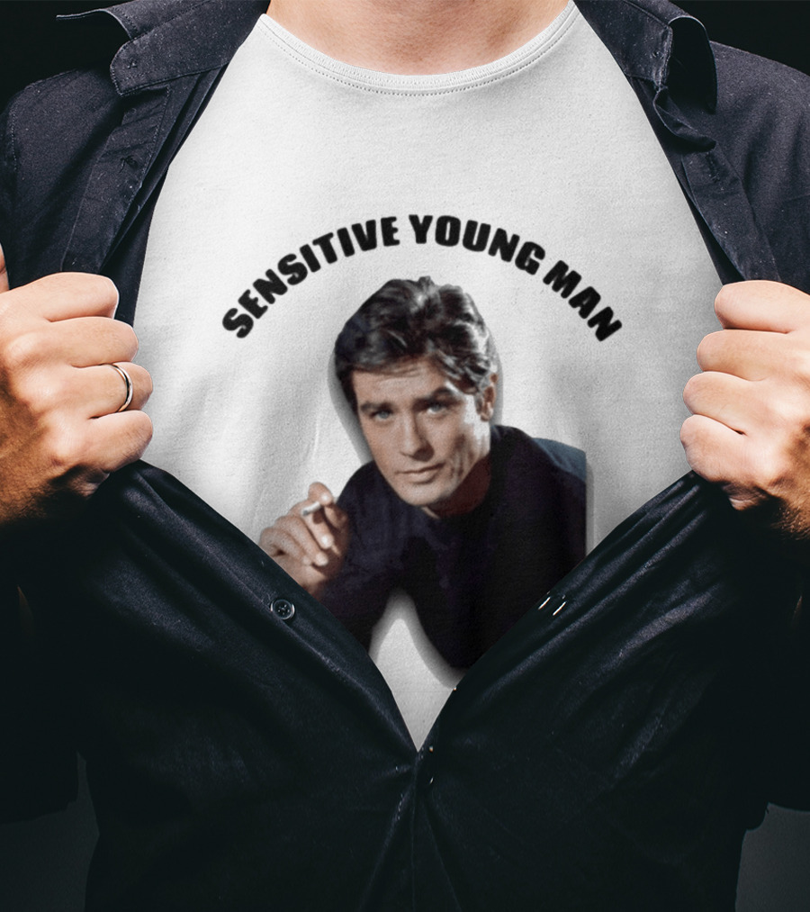 Sensitive Young Man Iconic Actor Cigarette T-Shirt