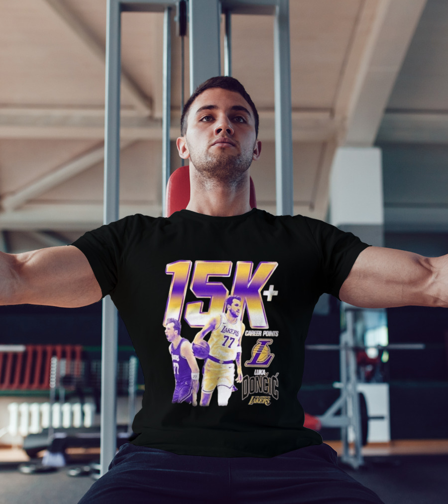 15K Career Points Luka Dončić Los Angeles Lakers T-Shirt