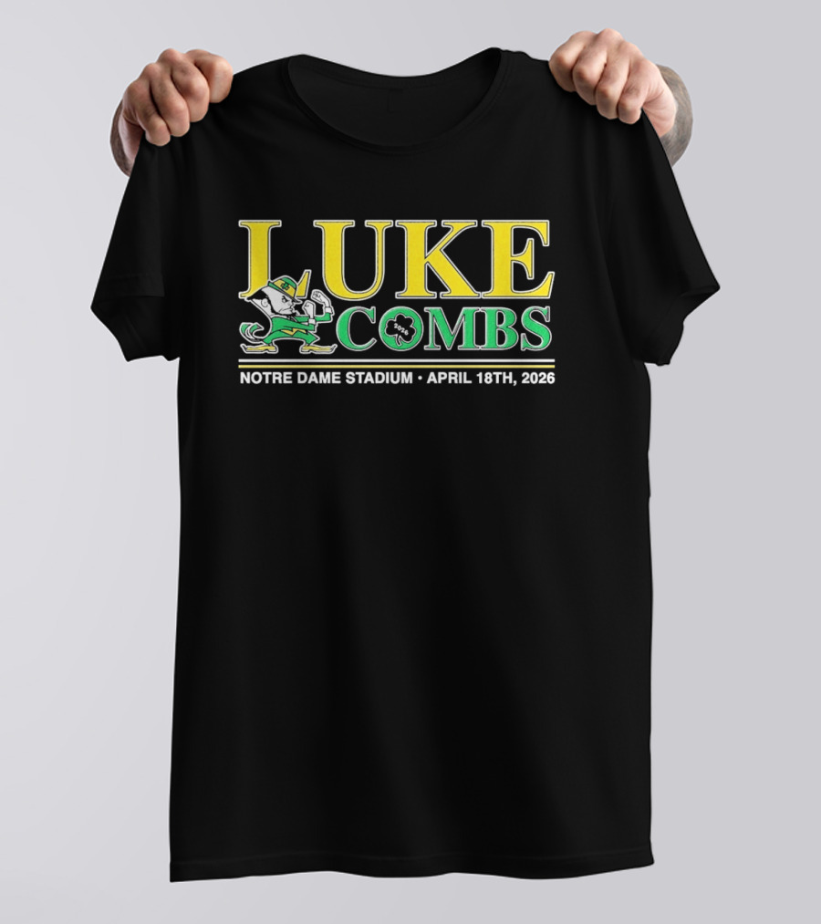 Luke Combs Notre Dame Stadium April 18 2026 Notre Dame Fighting Irish T-Shirt