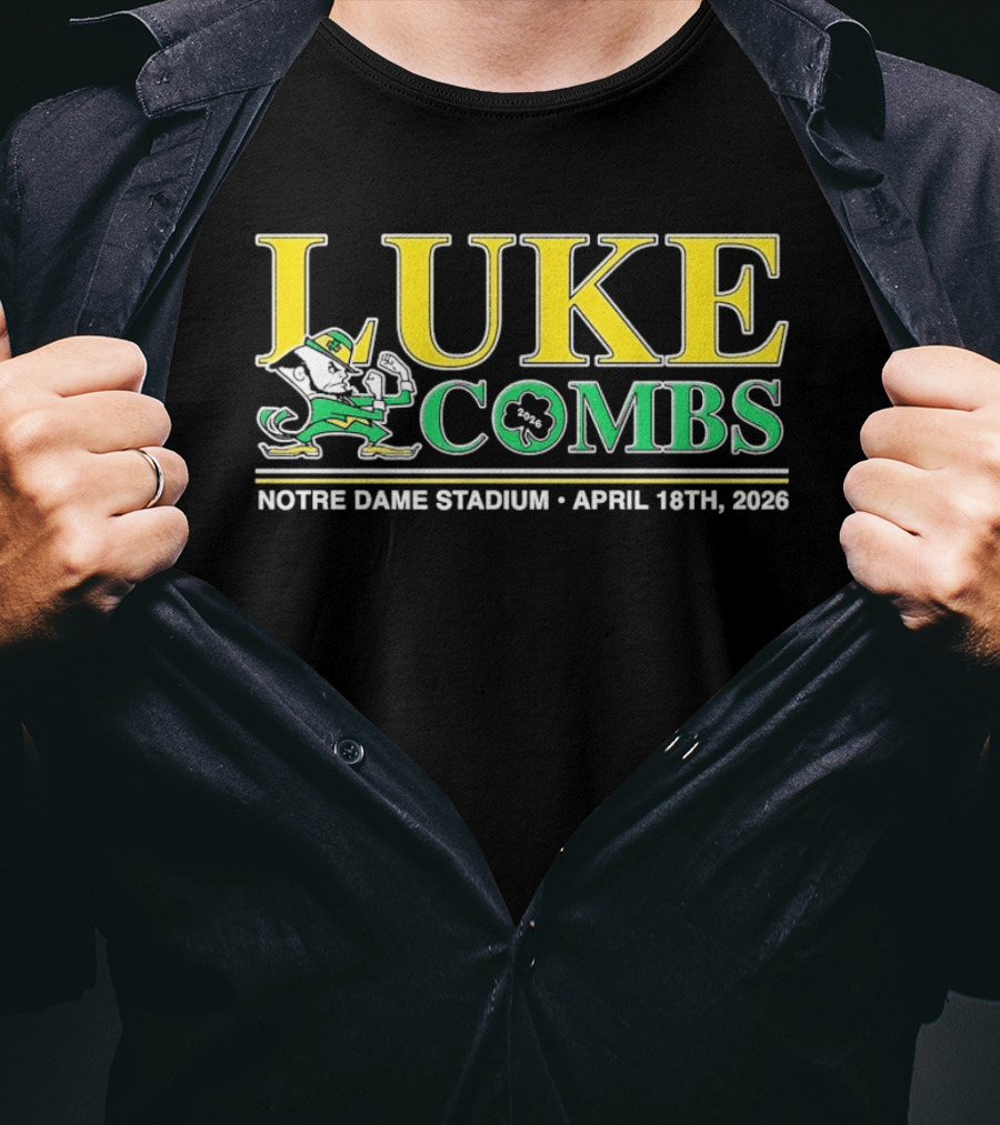 Luke Combs Notre Dame Stadium April 18 2026 Notre Dame Fighting Irish T-Shirt