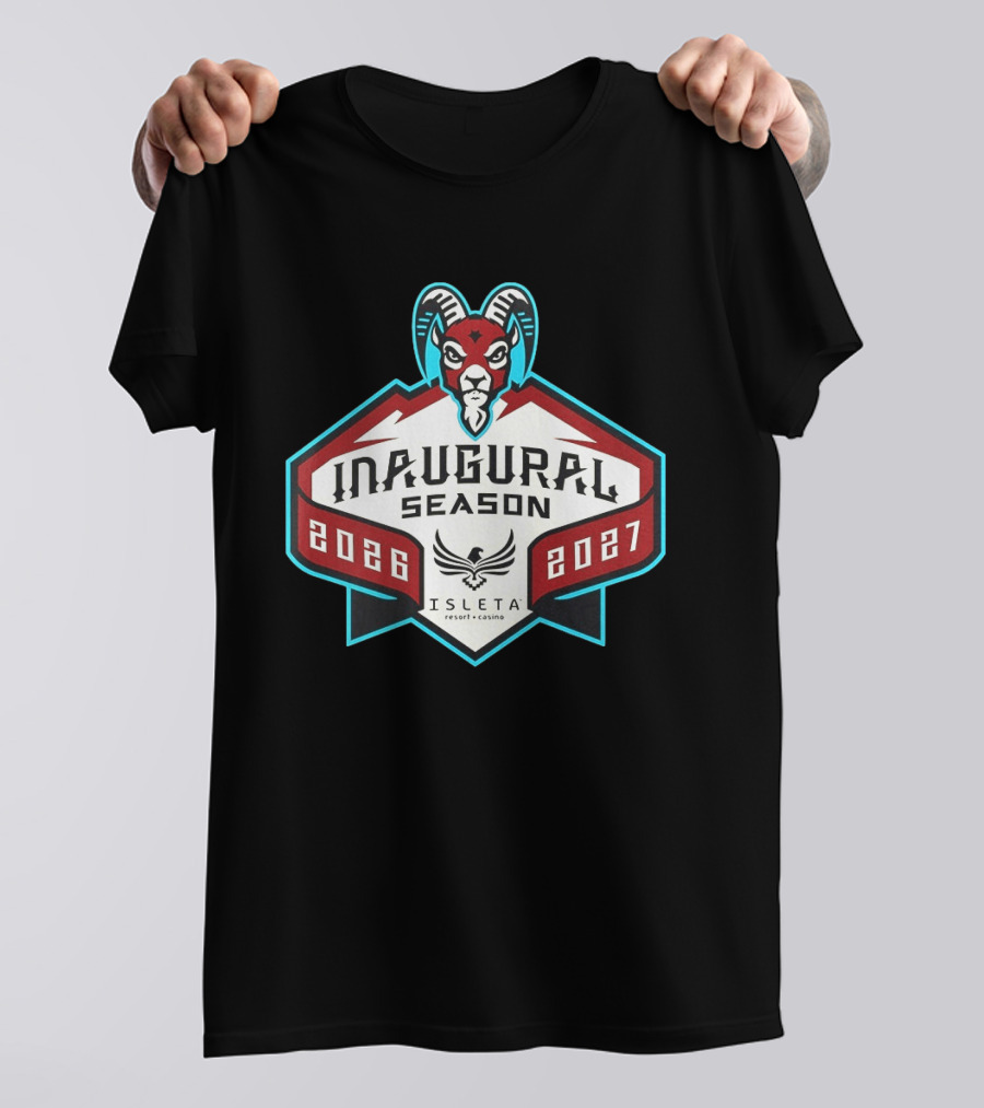 Inaugural Season New Mexico Goatheads 2026 2027 Isleta Resort Casino T-Shirt