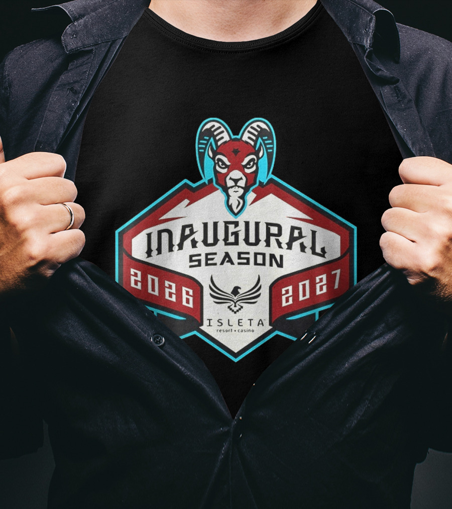 Inaugural Season New Mexico Goatheads 2026 2027 Isleta Resort Casino T-Shirt