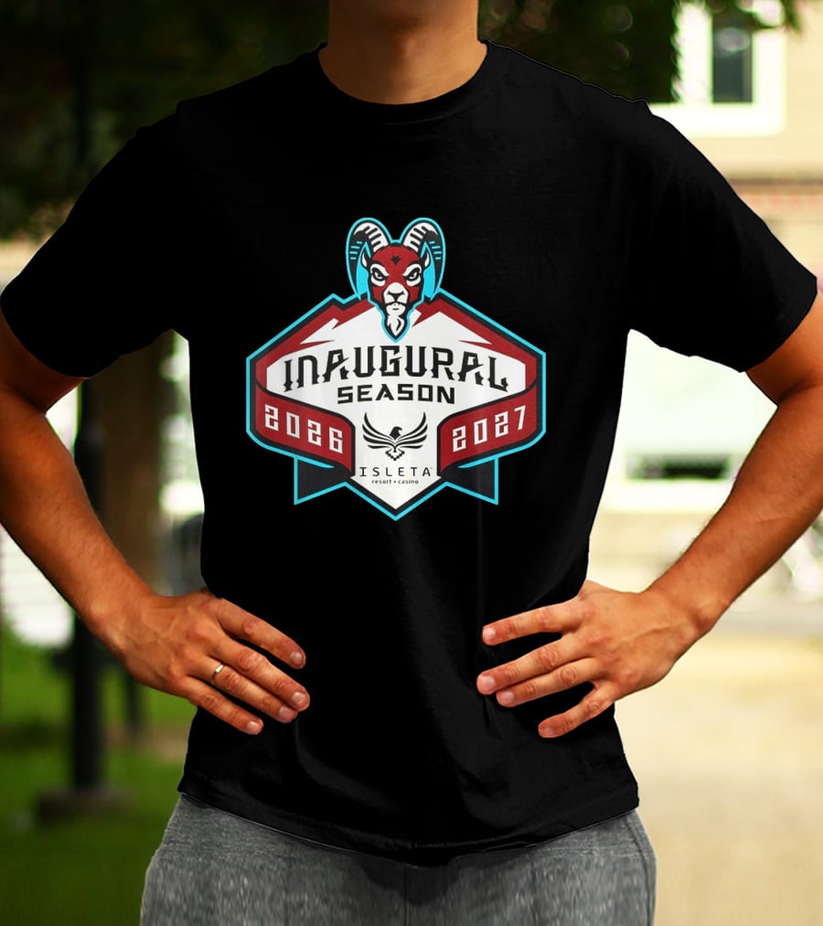 Inaugural Season New Mexico Goatheads 2026 2027 Isleta Resort Casino T-Shirt