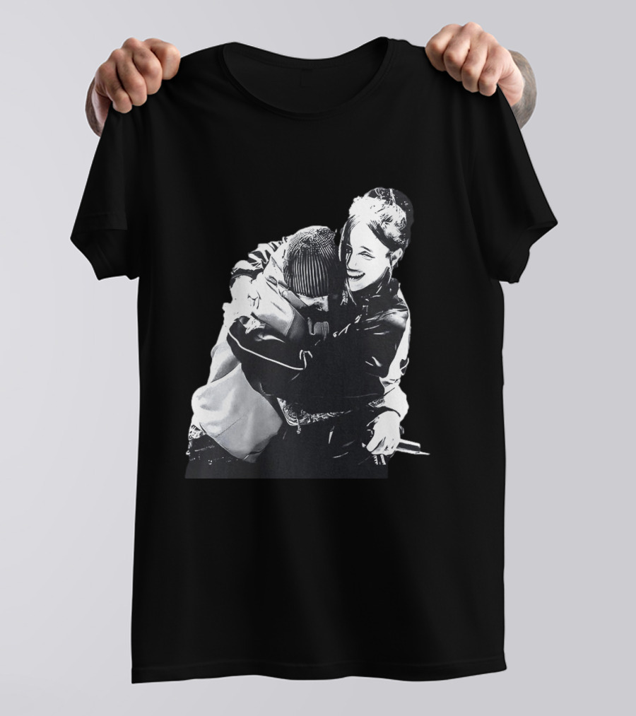 One Less Lonely Girl Coachella Billie Eilish Justin Bieber Hug 2026 T-Shirt