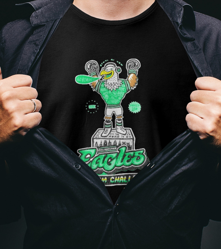 Philadelphia Eagles Autism Challenge Go Birds Boxing Philly 250 T-Shirt