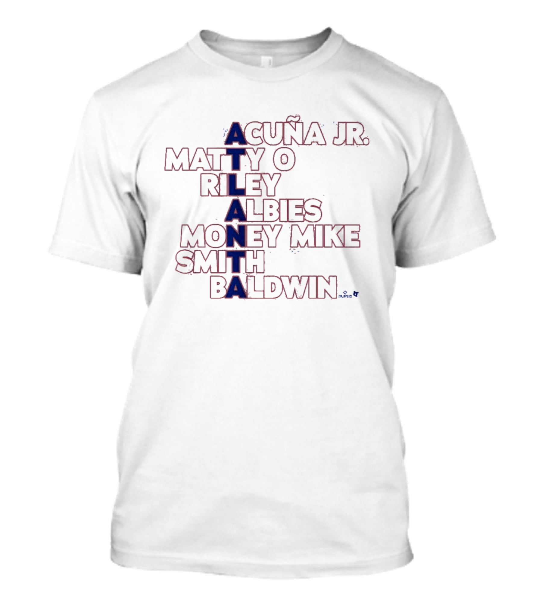 Atlanta Acuña Jr Matty O Riley Albies Money Mike Smith Baldwin T-Shirt