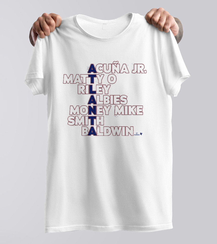 Atlanta Acuña Jr Matty O Riley Albies Money Mike Smith Baldwin T-Shirt