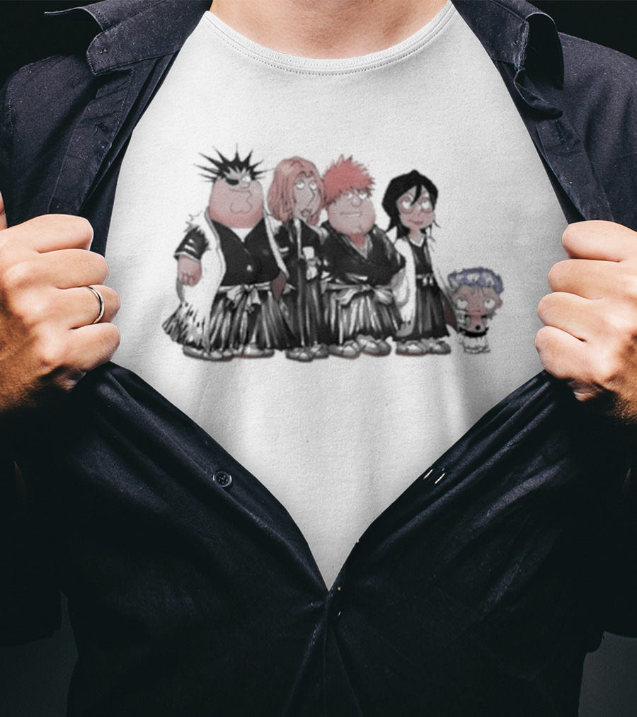 Family Guy Bleach Soul Reapers Crossover Characters T-Shirt