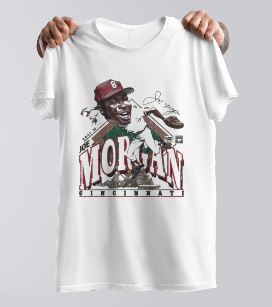 Joe Morgan Cincinnati Bruce Stark Collection 1981 T-Shirt