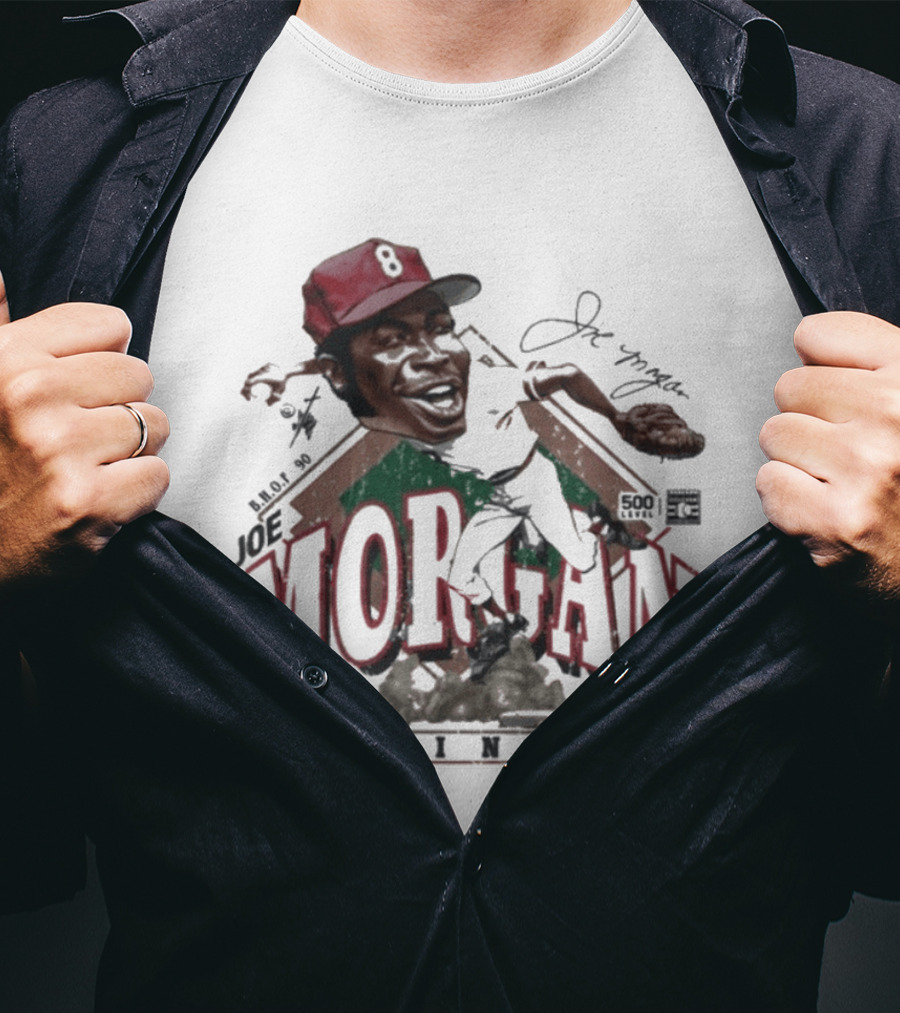 Joe Morgan Cincinnati Bruce Stark Collection 1981 T-Shirt