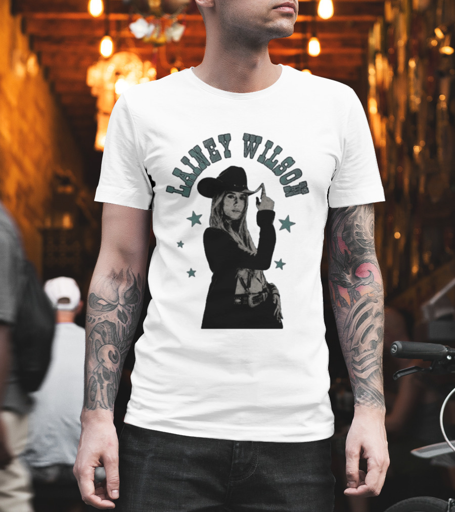 Lainey Wilson Tour 26 Western Cowboy Hat Starry Country Music T-Shirt