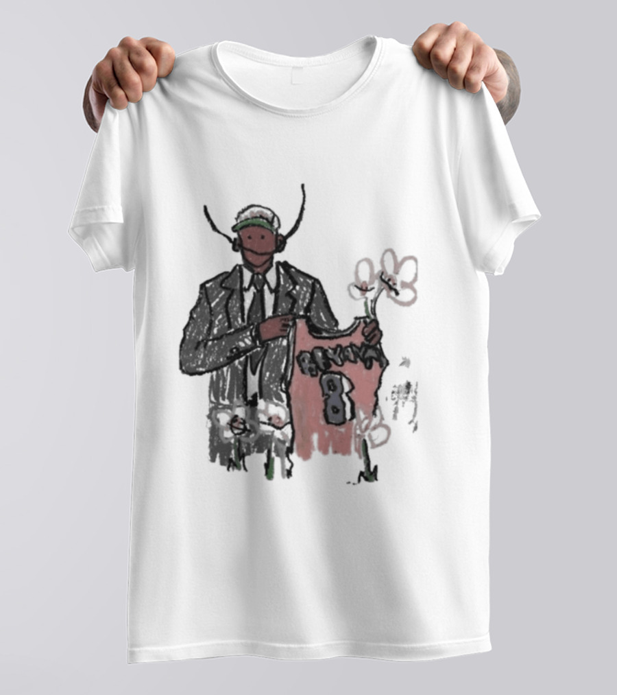 Legend Kobe Bryant Doodles Basketball Icon Art Bulls Flower NBA Black Mamba T-Shirt