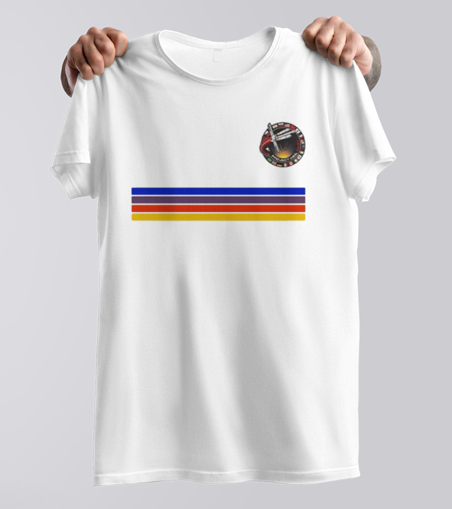 Ryan Gosling Project Hail Mary Mission Patch Rainbow Stripes T-Shirt