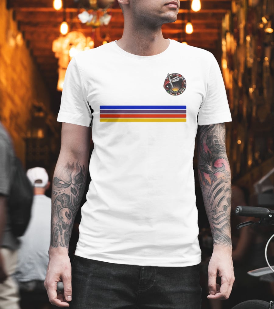 Ryan Gosling Project Hail Mary Mission Patch Rainbow Stripes T-Shirt
