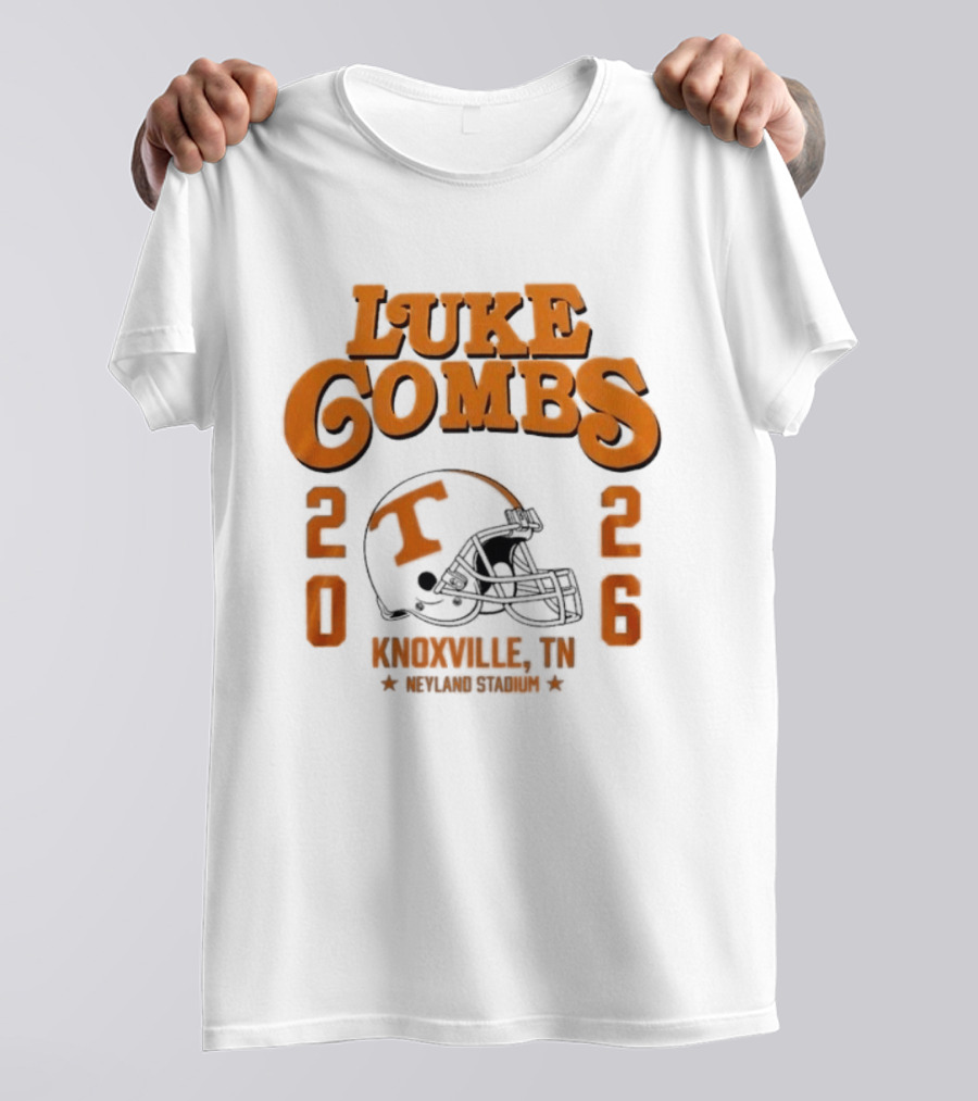 Luke Combs Tennessee Volunteers Knoxville Concert 2026 Stadium Tour T-Shirt