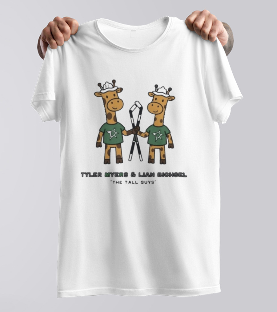 Tyler Myers Lian Bichsel The Tall Guys Giraffe T-Shirt