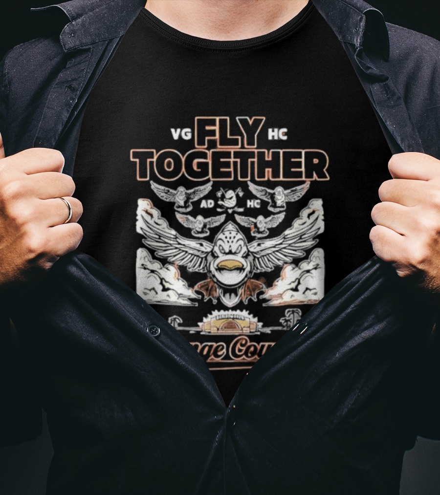 Anaheim Ducks Fly Together Formation Orange County 2026 T-Shirt