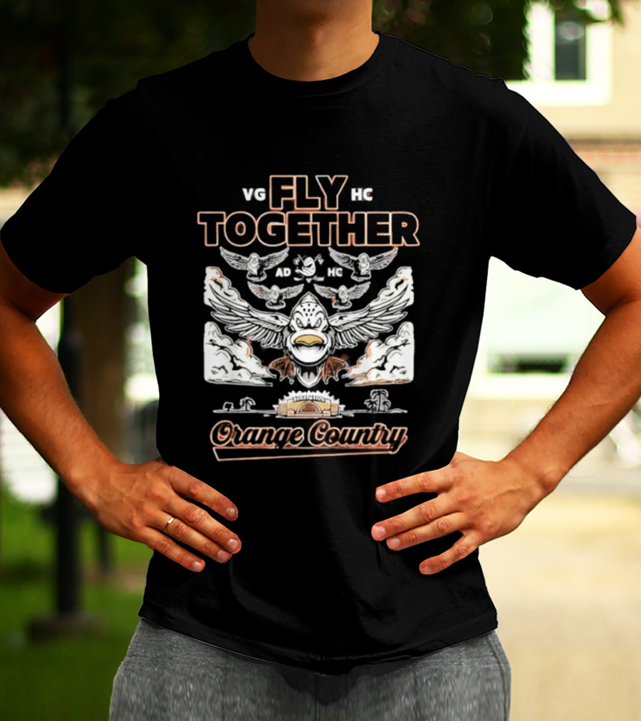 Anaheim Ducks Fly Together Formation Orange County 2026 T-Shirt