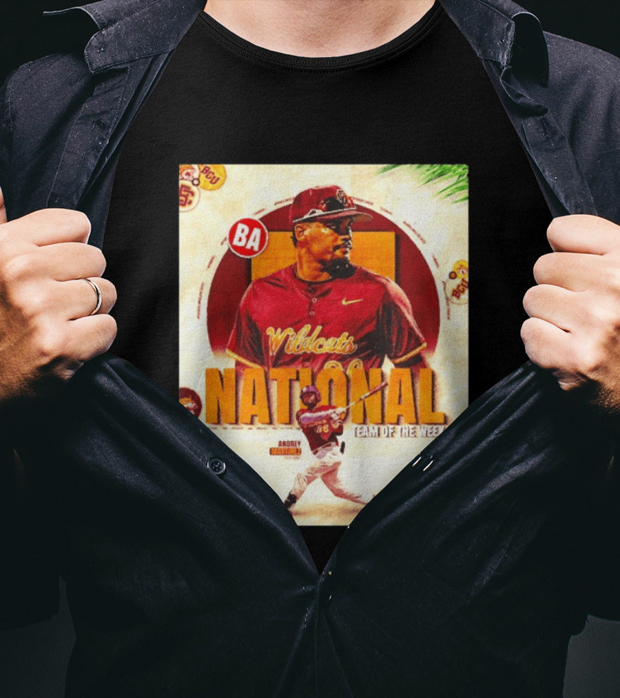 Andrey Martinez Wildcats National Team Of The Week Bethune Cookman T-Shirt