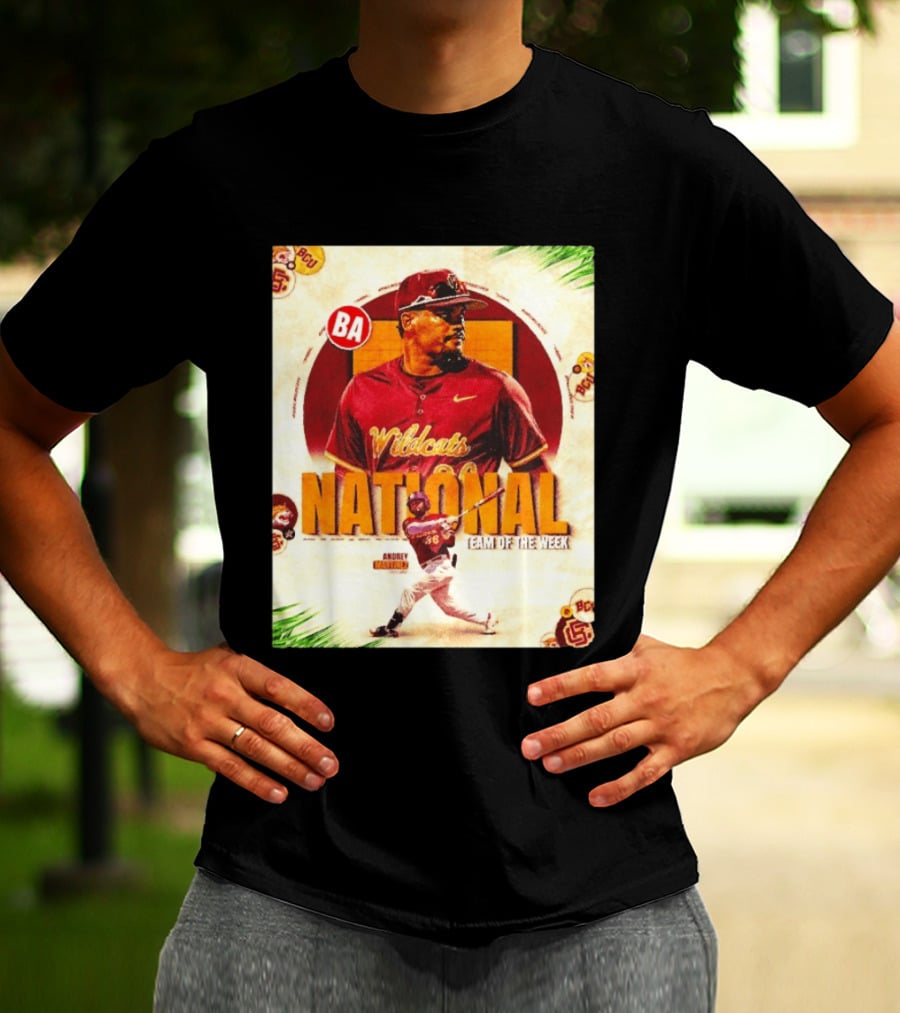 Andrey Martinez Wildcats National Team Of The Week Bethune Cookman T-Shirt