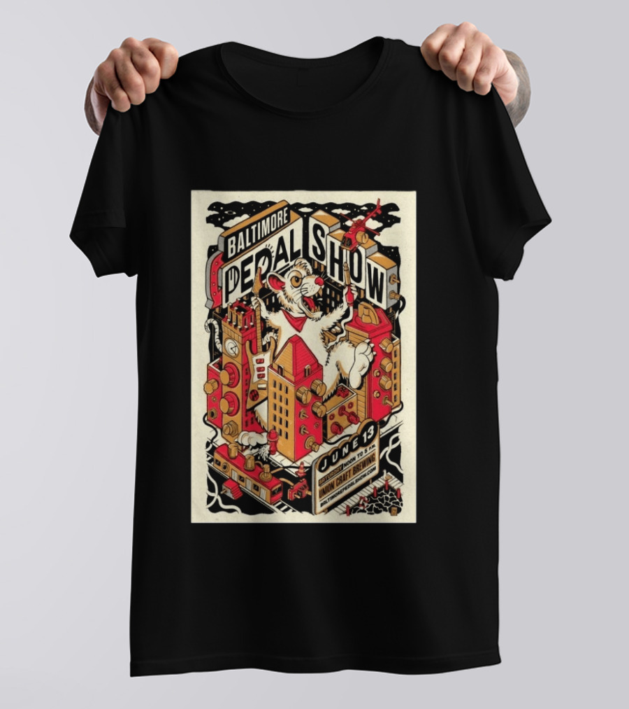 Baltimore Pedal Show June 13 Union Craft Brewing 2026 T-Shirt