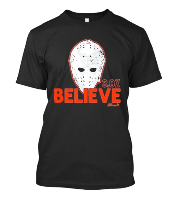 Bernie Parent Believe 33 Mask Philadelphia Hockey Legend T-Shirt