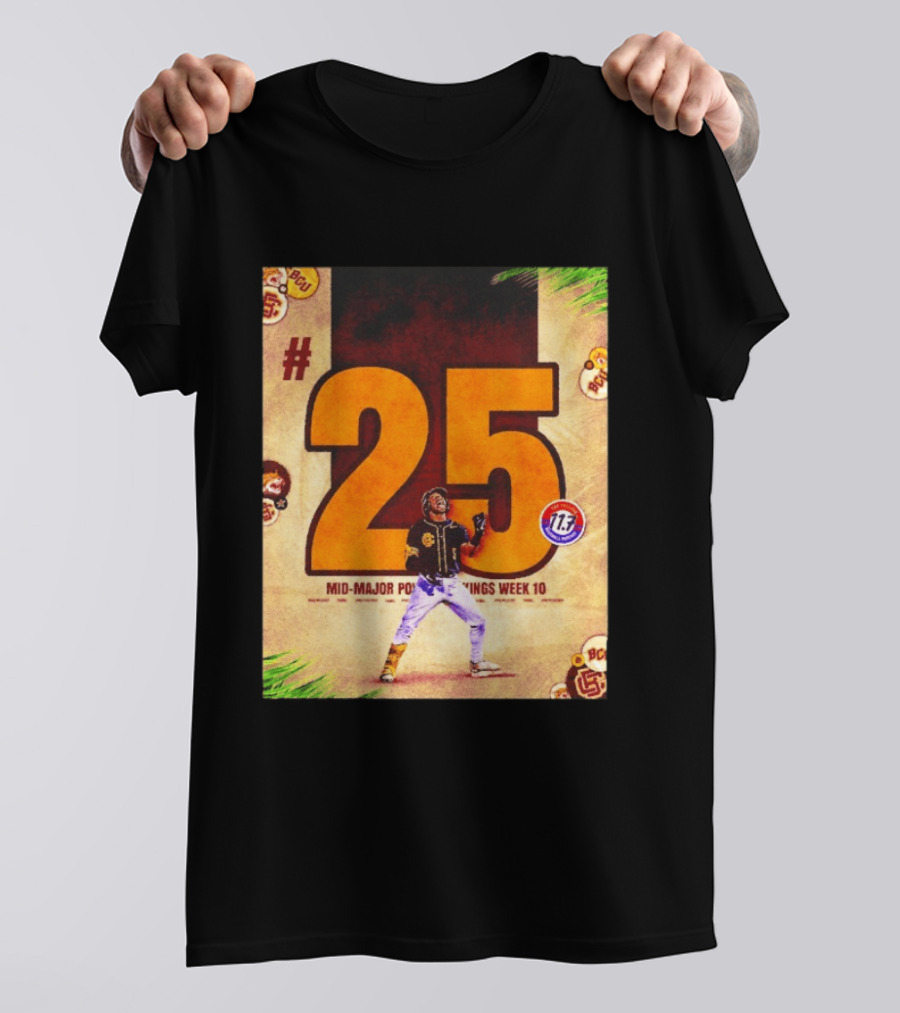 #25 Mid Major Power Rankings Week 10 Bethune Cookman Wildcats T-Shirt