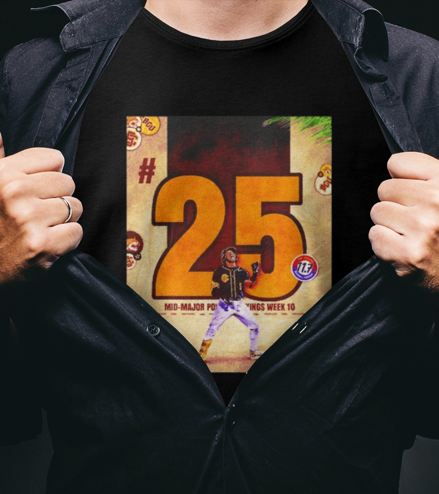 #25 Mid Major Power Rankings Week 10 Bethune Cookman Wildcats T-Shirt