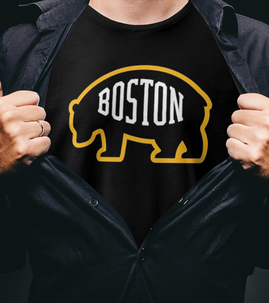 Boston Pros Bruins Standing Bear '47 Core T-Shirt