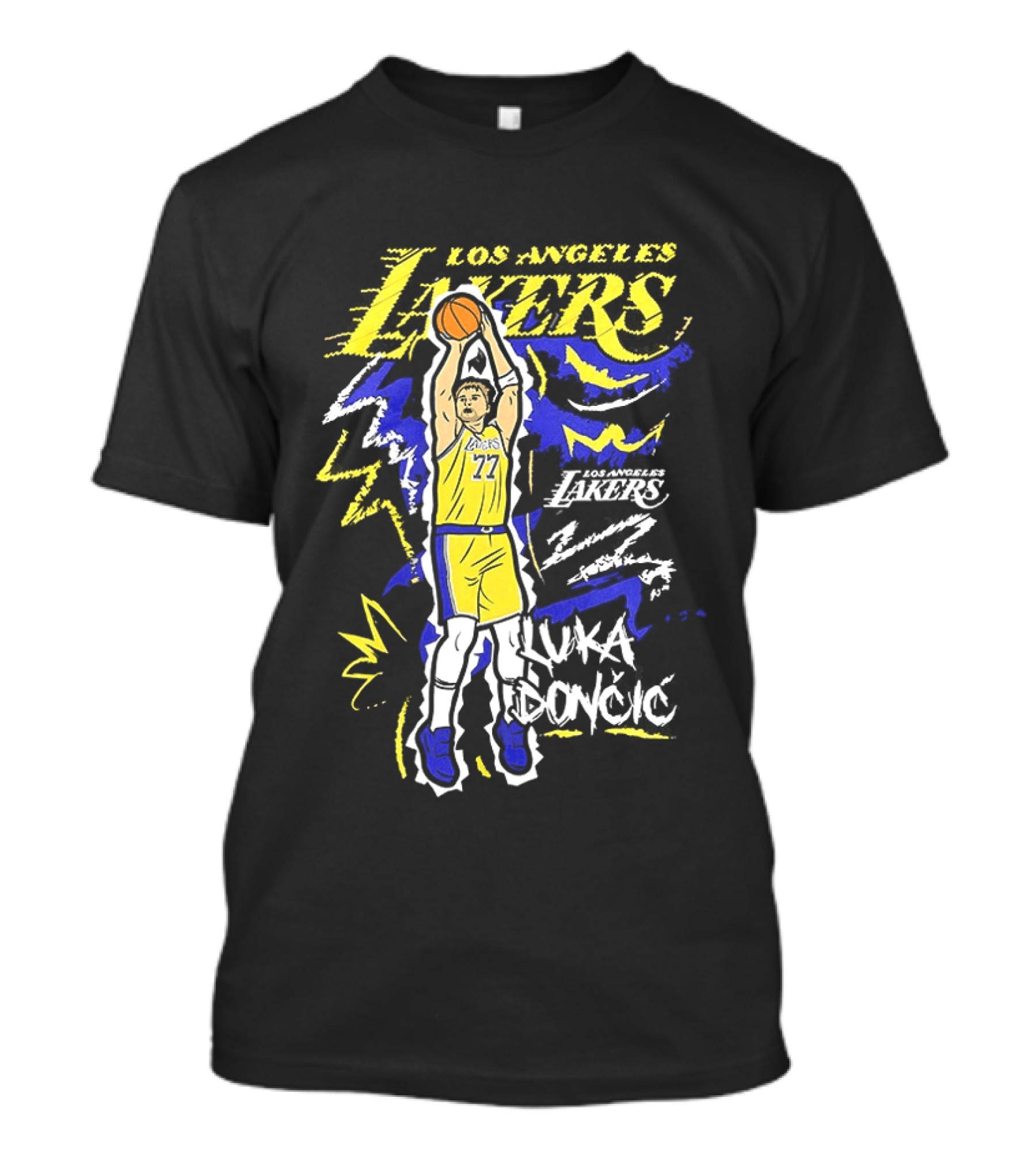 Los Angeles Lakers Luka Doncic 2026 NBA Basketball Icon Chalk T-Shirt