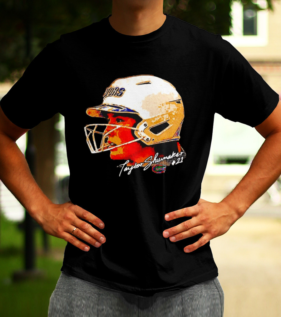 Taylor Shumaker Florida Gators Softball Big Head #21 T-Shirt