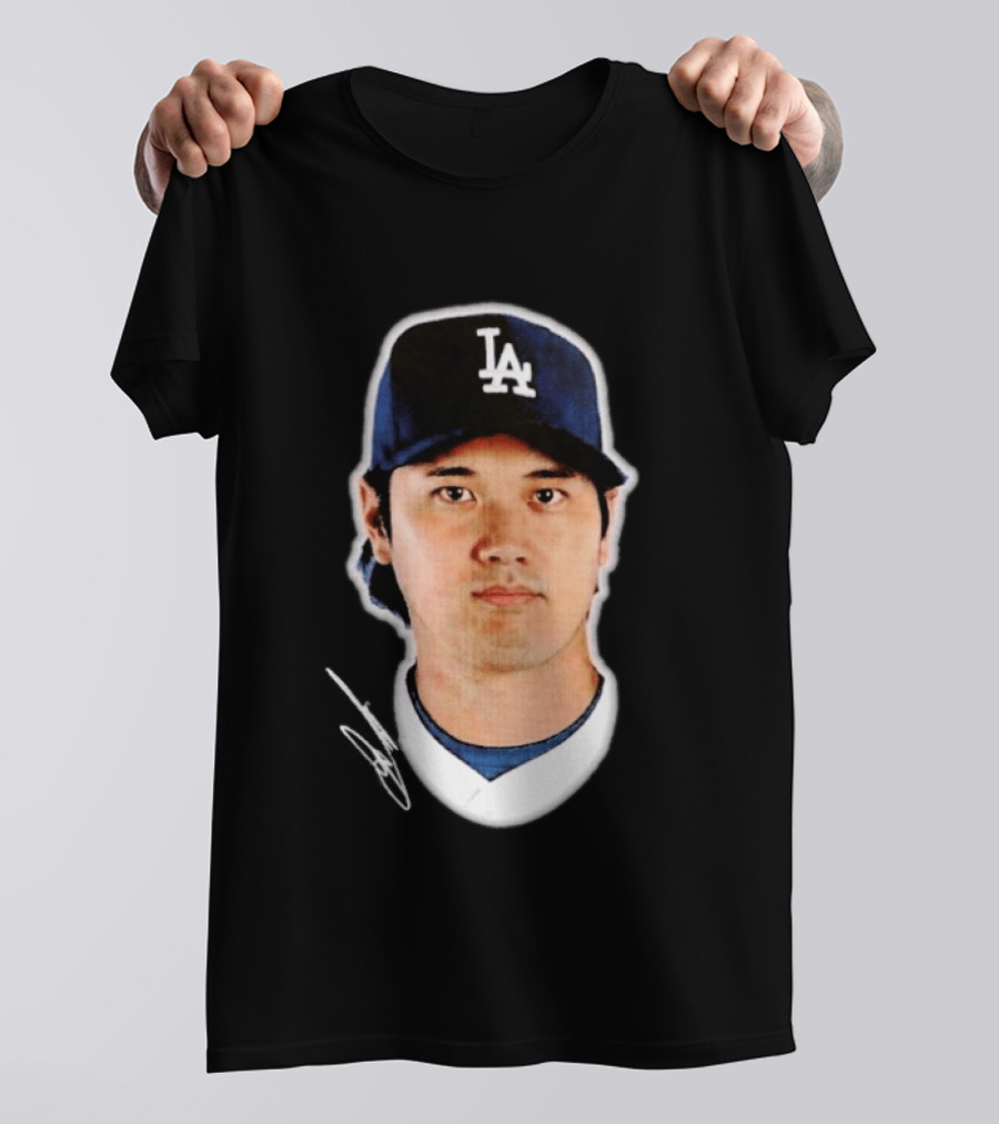 Los Angeles Dodgers Shohei Ohtani Headliner Authentic Baseball Fan Gear T-Shirt
