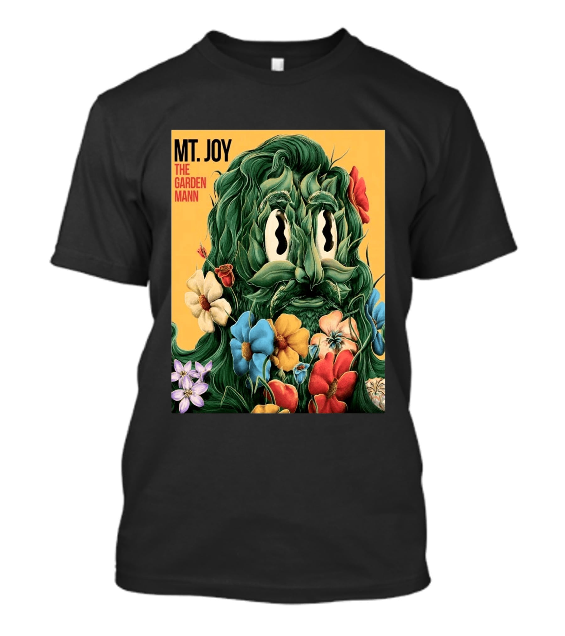 MT Joy The Garden Mann Album Floral Face T-Shirt