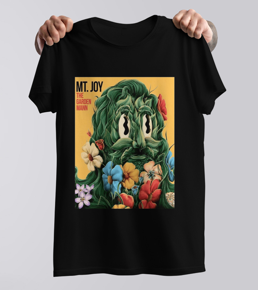 MT Joy The Garden Mann Album Floral Face T-Shirt