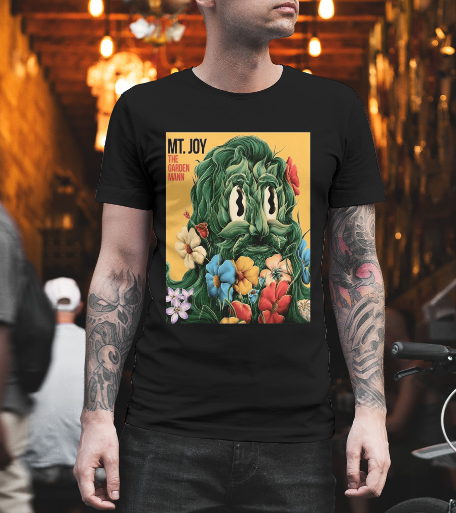 MT Joy The Garden Mann Album Floral Face T-Shirt