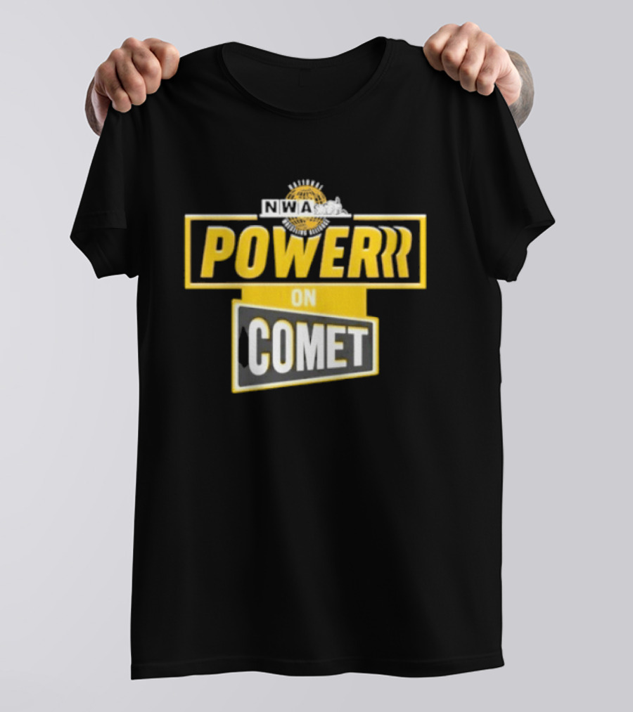 National Wrestling Alliance Powerrr On Comet Retro Sports Entertainment T-Shirt
