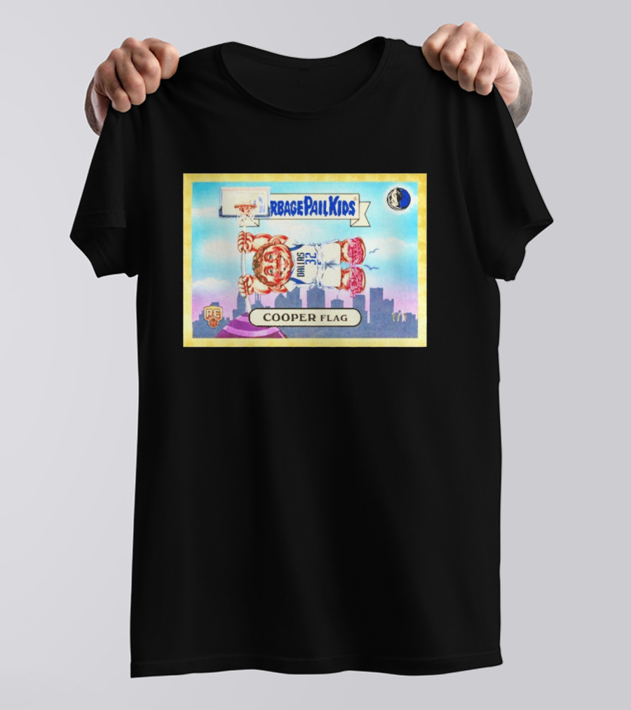 Garbage Pail Kids Cooper Flagg Dallas 32 RC Basketball Skyline T-Shirt