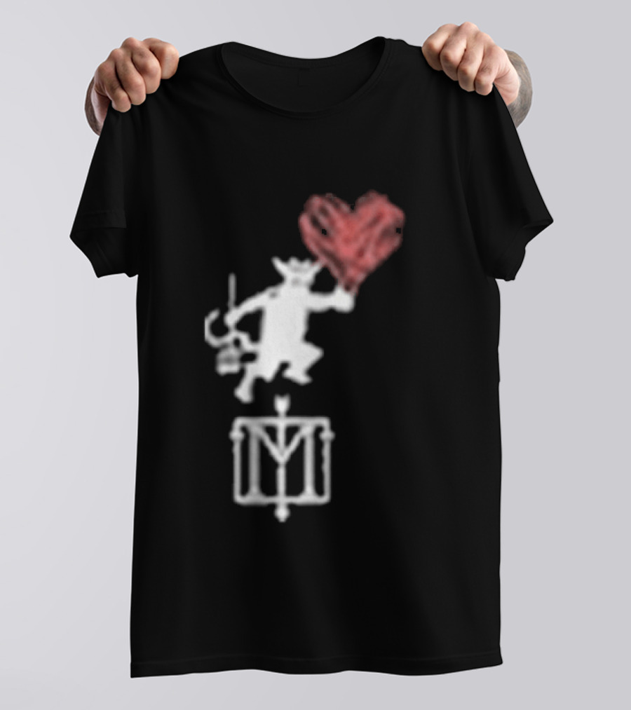 The Menzingers Heart Flame Devil Holding Heart T-Shirt